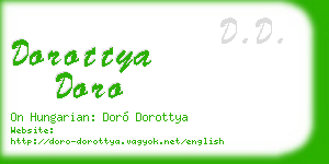 dorottya doro business card